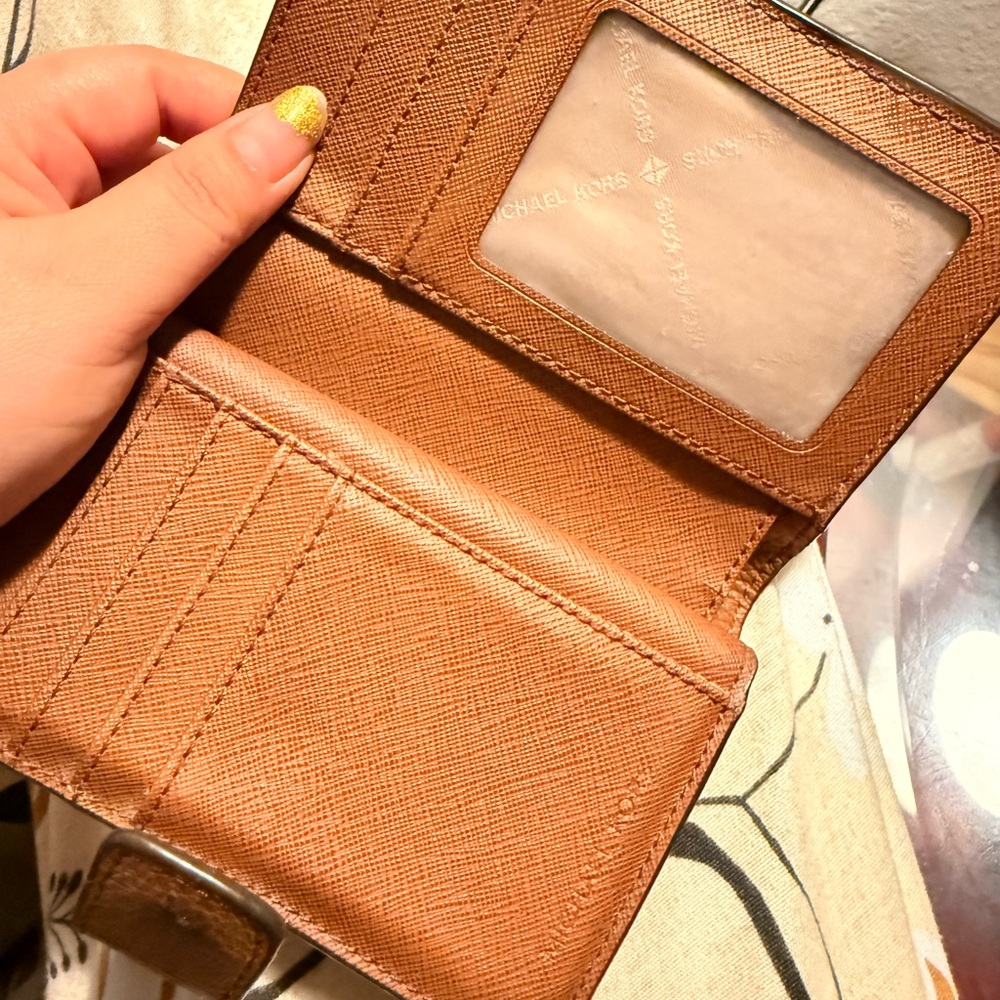 Michael Kors Brown Leather Card Holder - Picture 8 of 16
